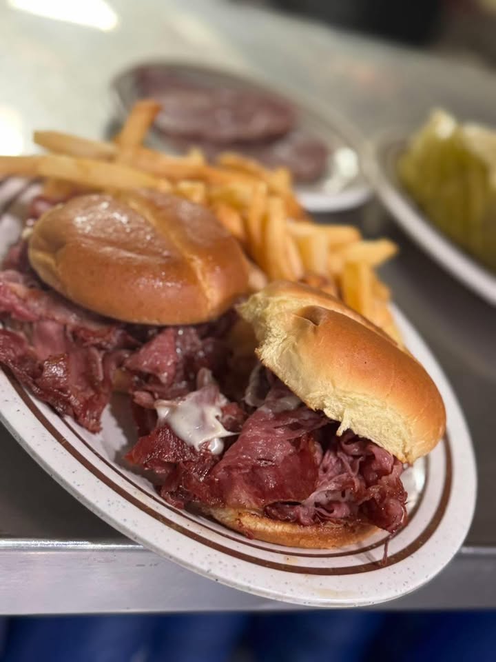 Corn Beef Sliders are back in Special.