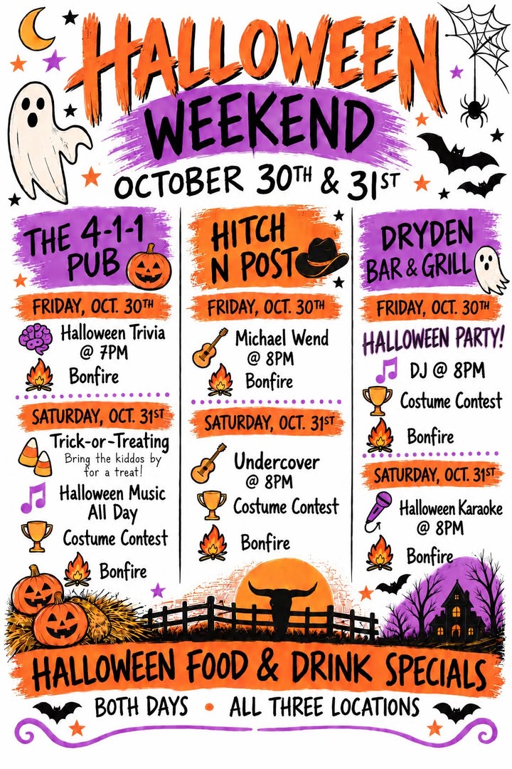 🎃👻 HALLOWEEN WEEKEND IS COMING!