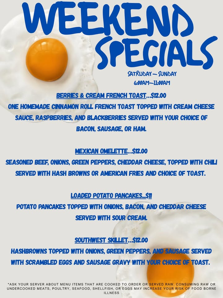 New weekend specials!