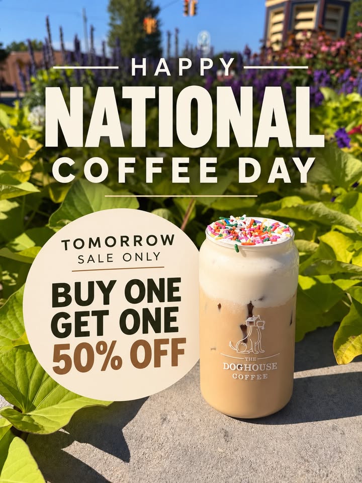 🚨 TOMORROW 9/29 🚨 HAPPY NATIONAL COFFEE DAY!