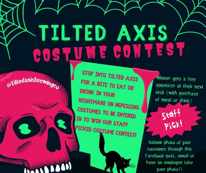 🎃 COSTUME CONTEST AT TILTED AXIS!