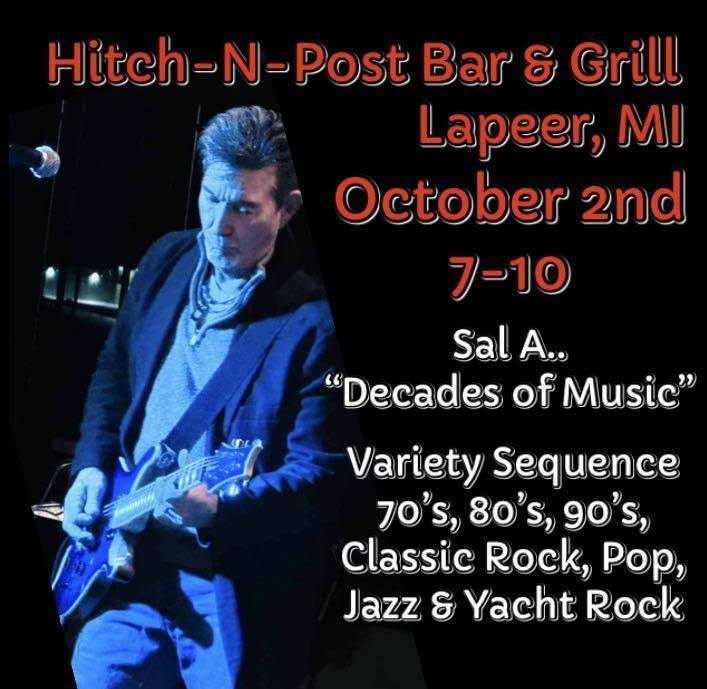 Don't forget Sal plays tonight Hitch-N-Post Bar & Grill!