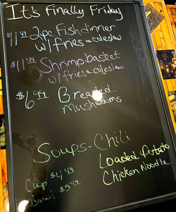 It's Friday! Here are today's specials at the Hitch-N-Post.