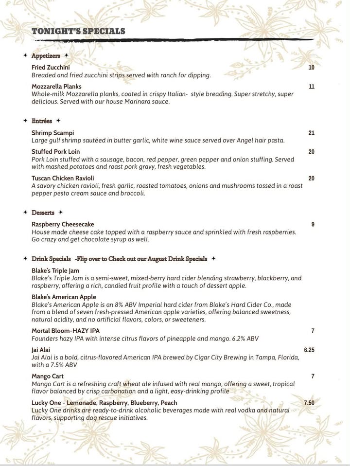 🍽️🍹 WEEKEND SPECIALS ARE HERE AT E.G.